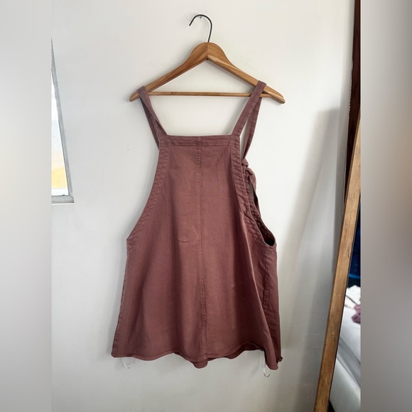 ARULA | cotton linen midis dress in rose | size medium - Picture 4 of 5